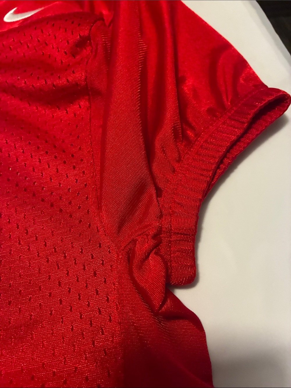 Nike Red Kids Short Sleeve Dri-FIT Jersey - Picture 3 of 5